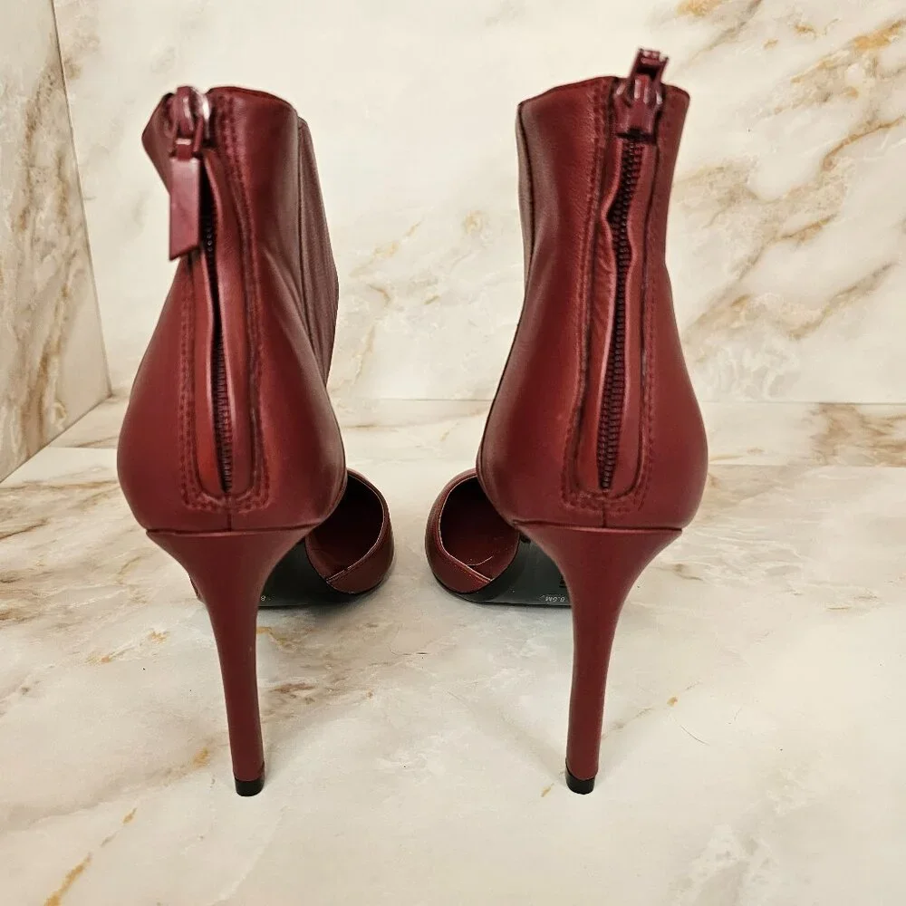 Calvin Klein Rajon Stiletto Heels, Red, Size 8.5 - Picture 2 of 5